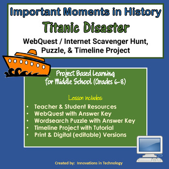 Titanic Disaster Webquest Timeline Project