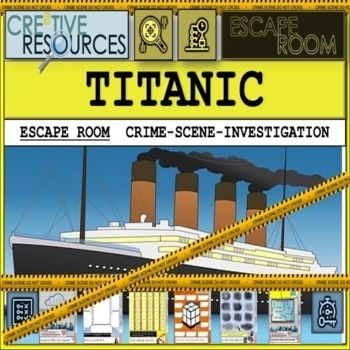 Preview of Titanic Drama & Literature Escape Room