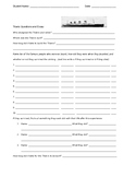 Titanic Unit Study, Essays and Quiz sheet