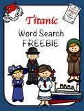 Titanic FREEBIE Word Search