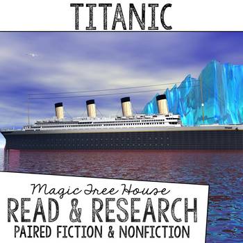 Preview of Magic Tree House #17: Tonight on the Titanic & Titanic Fact Tracker Bundle