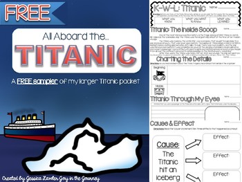 Preview of Titanic FREE SAMPLER