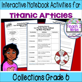 Preview of "Titanic" Nonfiction  Interactive Notebook Activities Collection 3