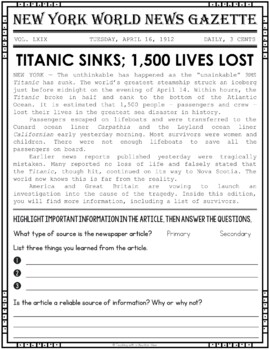 titanic synthesis essay