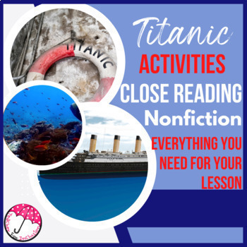 Preview of Titanic Nonfiction Text Features Unit Article/Questions/Activities