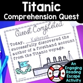 Titanic Passages Reading Comprehension Escape Room Titanic