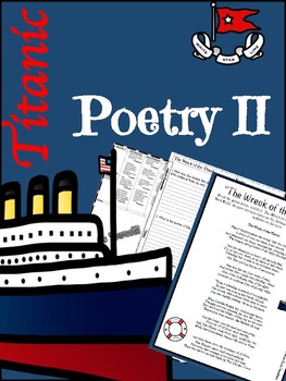 Preview of Titanic Lesson Poetry  II