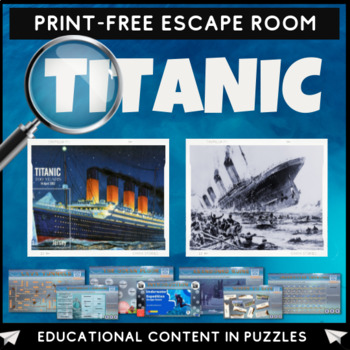 Preview of Titanic Quiz Escape Room