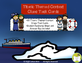Preview of Titanic Task Cards: Context Clues (Common Core & TEK Aligned)