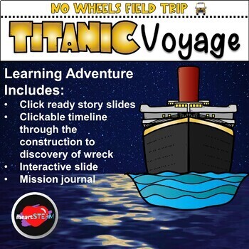 Preview of Titanic Virtual Field Trip - Titanic Activities - Google Slides - STEM Learning