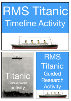 Preview of Titanic Worksheets Bundle