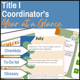 Title 1 Coordinator's Year at a Glance