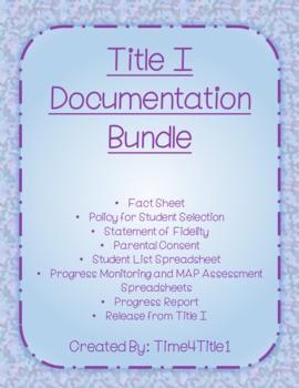 Preview of Title 1 Forms/Documentation Bundle
