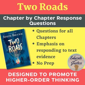 Preview of Two Roads Novel Reading Comprehension Questions | Joseph Bruchac Novel