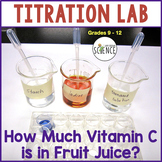 Titration Lab Determining the Amount of Vitamin C in Fruit Juices