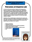 Titration of Aspirin Lab - Macro Lab