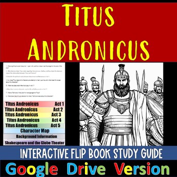 Preview of Titus Andronicus : Study Guide Flipbook Google Drive Version