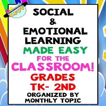 Preview of Tk-2nd Grades Social and Emotional Learning Classroom Activities Book
