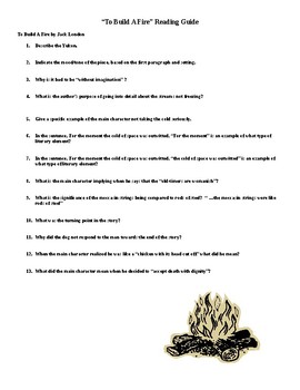 essay questions to build a fire