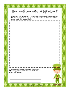 To Catch a Leprechaun Sequence Writing Activity by Primary Grace