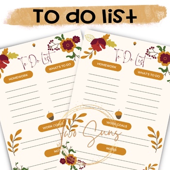 Preview of To Do List, Daily List, Schedule Management, PDF Format, 1 Page Printable