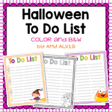 To Do List Halloween
