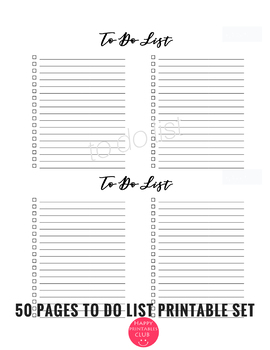 Preview of To Do List Printables for Teachers- To Do Lists Pages