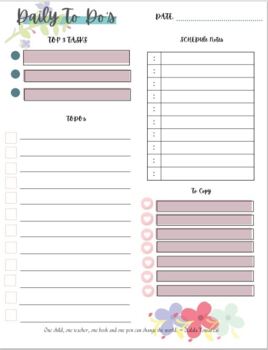 To-Do Weekly Planning Notes Sheet Vintage Typewriter by To ELA and Beyond