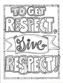 Respect Coloring Sheet Worksheets & Teaching Resources | TpT