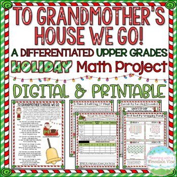 Preview of Christmas Math Project : Christmas Math Activities