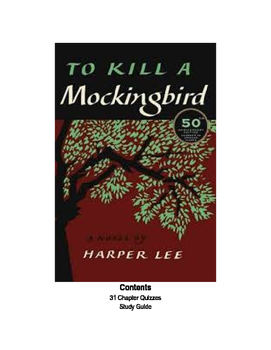 Preview of To Kill A Mockingbird Chapter Study & Essay Guide