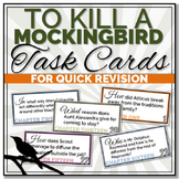 {To Kill A Mockingbird} Quick Revision TASK CARDS