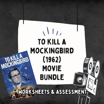 Preview of To Kill a Mockingbird (1962) Movie Bundle (Worksheet & Multiple Choice Test)