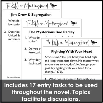 To Kill A Mockingbird Activity Bundle With Trial Quotes Introduction And More