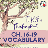 To Kill a Mockingbird Ch. 16-19 Vocabulary Activities / Ed