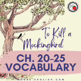 To Kill a Mockingbird Ch. 20-25 Vocabulary Activities / Ed