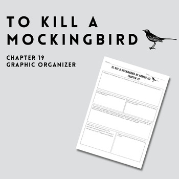 Preview of To Kill a Mockingbird Chapter 19 Graphic Organizer for Tom Robinson's Testimony