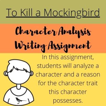 to kill a mockingbird writing assignment