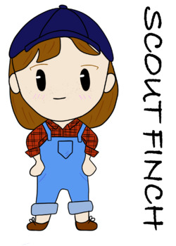 Preview of To Kill a Mockingbird Chibi Characters