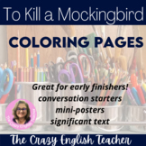 To Kill a Mockingbird Coloring Pages and Mini Posters