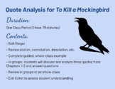 To Kill a Mockingbird- Diction Review and Quote Analysis (