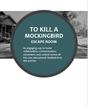 Preview of To Kill a Mockingbird Escape Room
