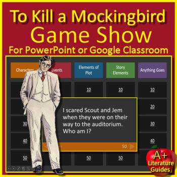Preview of To Kill a Mockingbird Game Test Review Activity for PowerPoint or Google Slides