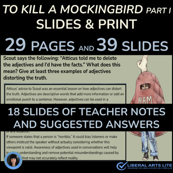 Preview of TO KILL A MOCKINGBIRD ACTIVITIES | STRESS FREE TEACHING, LOW PREP, TEACHER NOTES