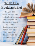 To Kill a Mockingbird Guided Reading Questions