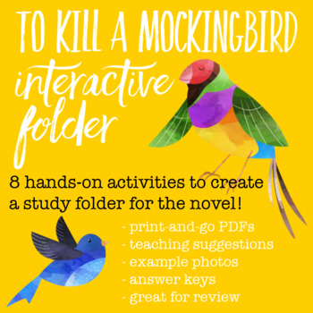Preview of To Kill a Mockingbird Interactive Folder