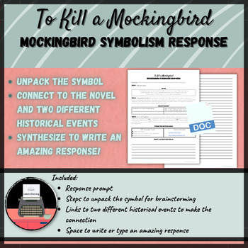 Preview of To Kill a Mockingbird: Mockingbird Symbolism Response