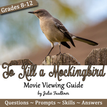 Preview of To Kill a Mockingbird Movie Unit, Questions/Activities
