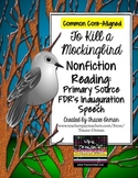 To Kill a Mockingbird Nonfiction Reading Activity: FDR Ina