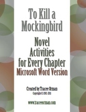 To Kill a Mockingbird Novel Activities for Every Chapter-W